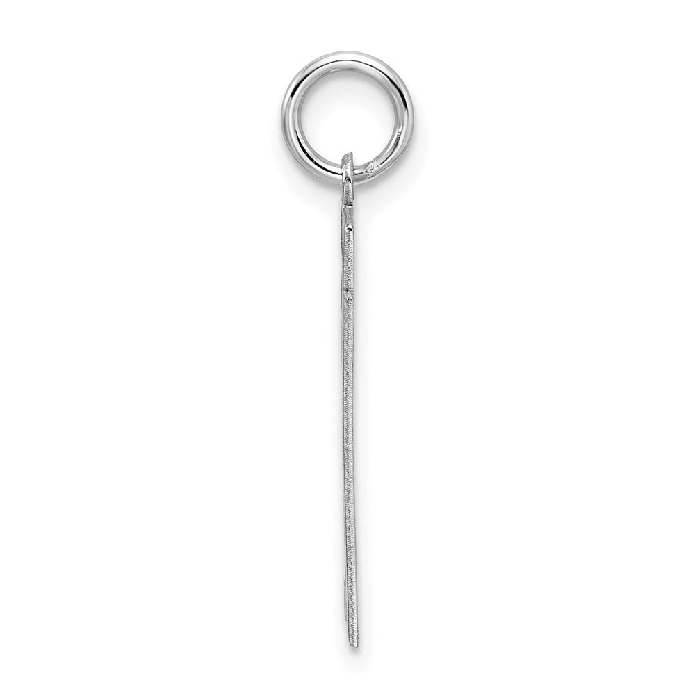 Sterlingsilber Silber/rhodiniert Satiniert Zahl 21 Charm