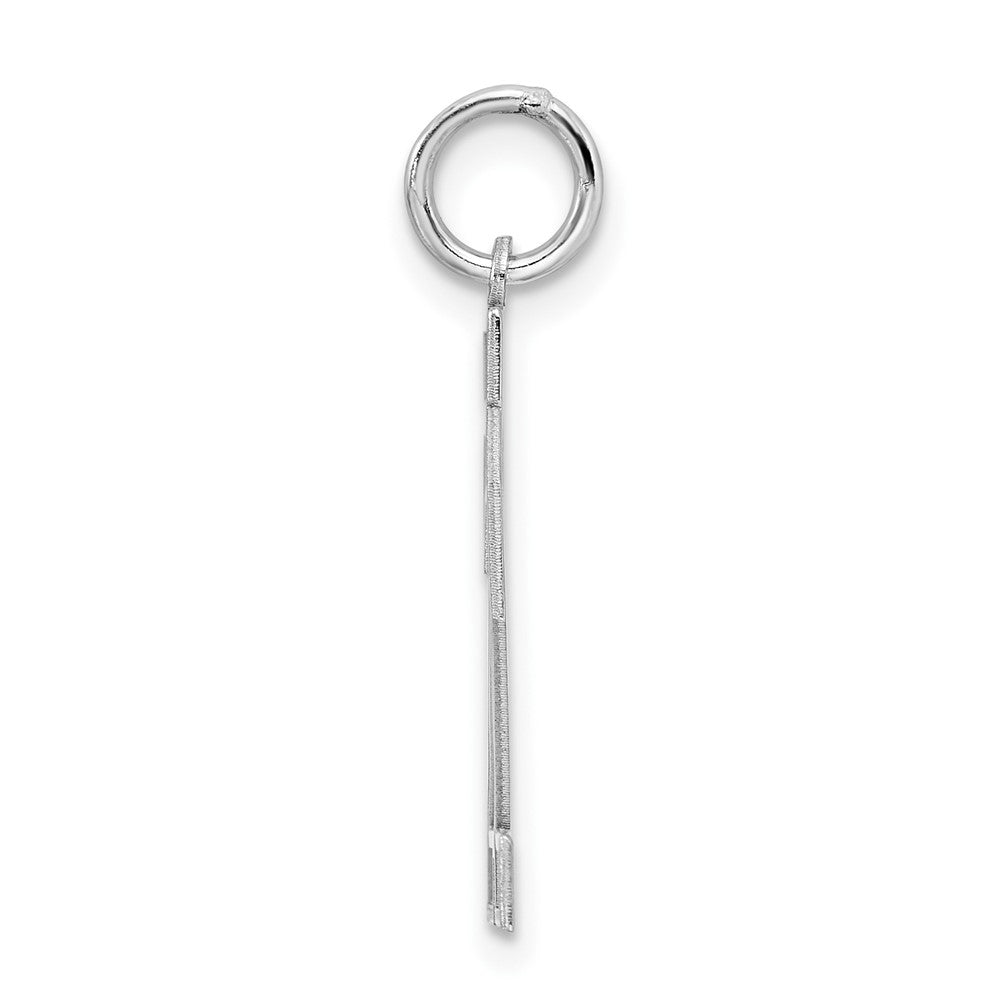 Sterlingsilber Silber/rhodiniert Satiniert Zahl 22 Charm