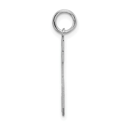 Sterlingsilber Silber/rhodiniert Satiniert Zahl 25 Charm