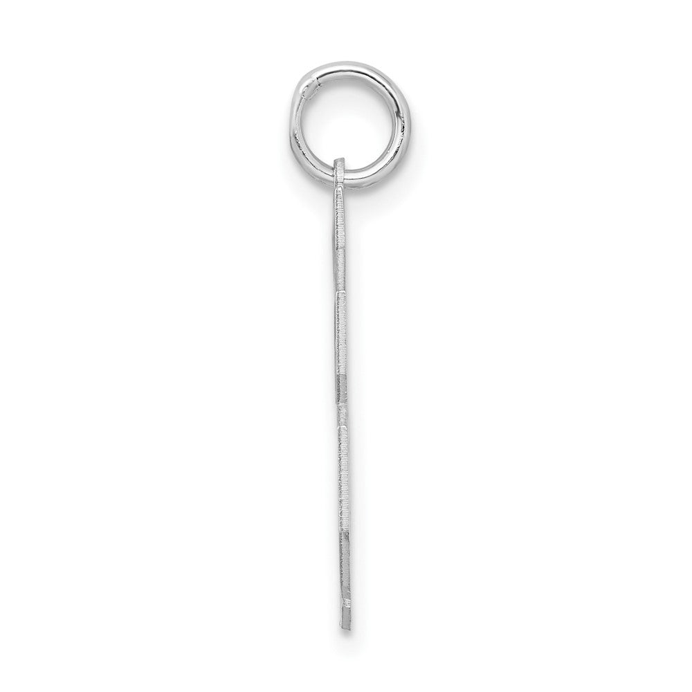 Sterlingsilber Silber/rhodiniert Satiniert Zahl 28 Charm