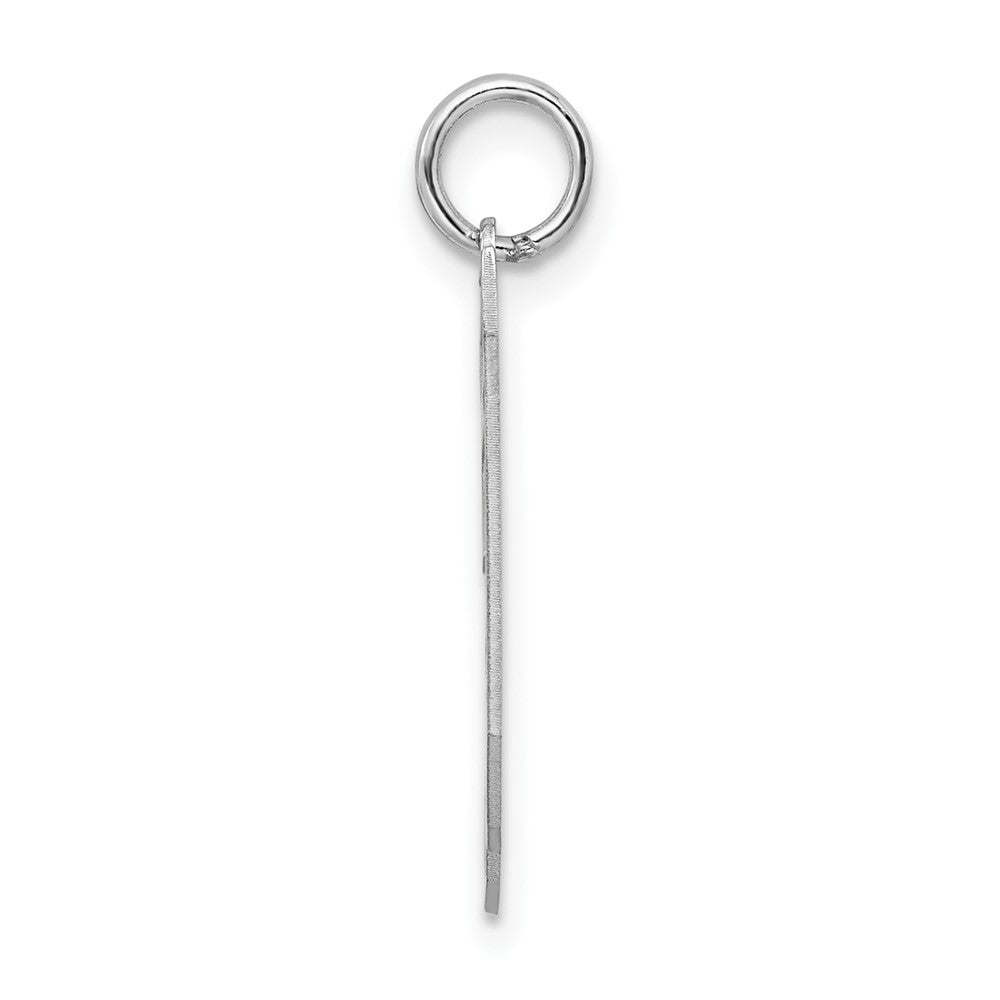 Sterlingsilber Silber/rhodiniert Satiniert Zahl 30 Charm