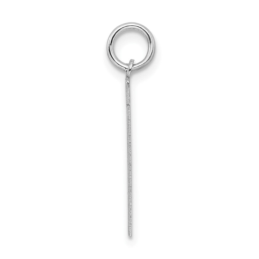 Sterlingsilber Silber/rhodiniert Satiniert Zahl 31 Charm