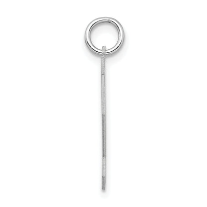 Sterlingsilber Silber/rhodiniert Satiniert Zahl 32 Charm