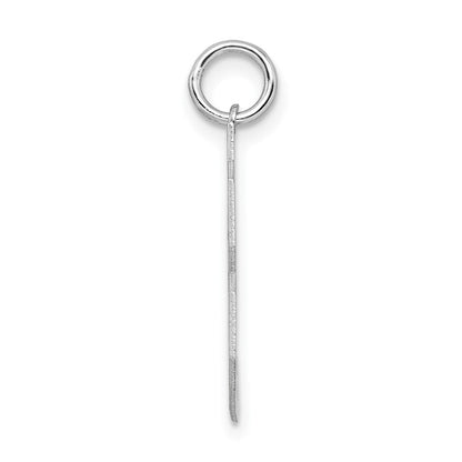 Sterlingsilber Silber/rhodiniert Satiniert Zahl 33 Charm