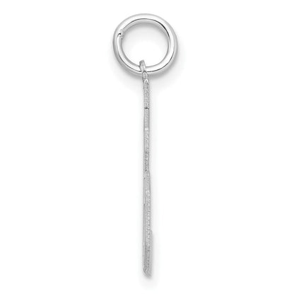 Sterlingsilber Silber/rhodiniert Satiniert Zahl 36 Charm