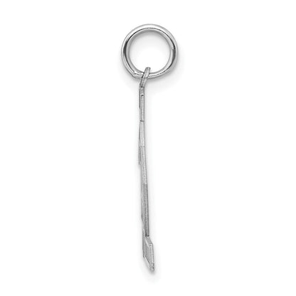 Sterlingsilber Silber/rhodiniert Satiniert Zahl 42 Charm