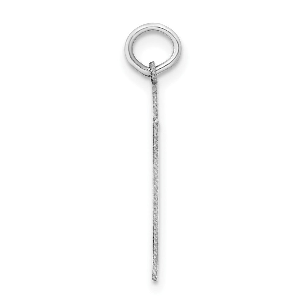 Sterlingsilber Silber/rhodiniert Satiniert Zahl 51 Charm