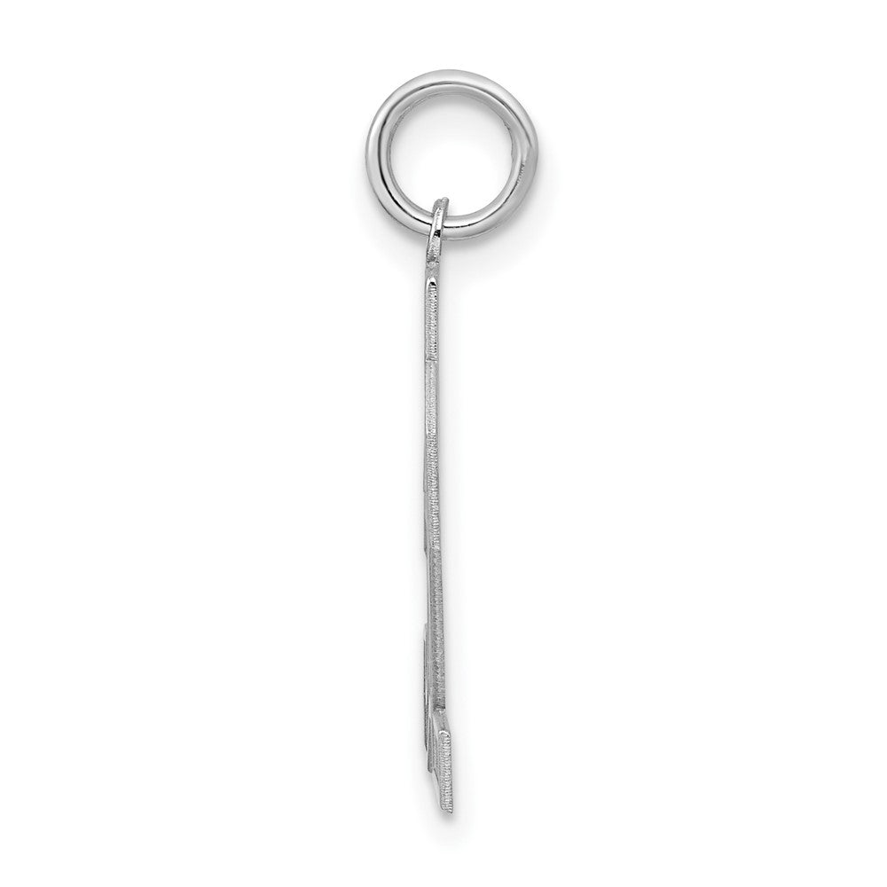 Sterlingsilber Silber/rhodiniert Satiniert Zahl 52 Charm