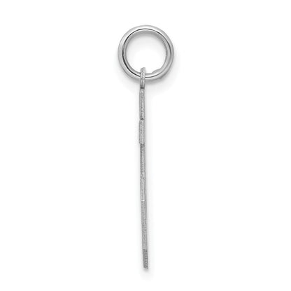 Sterlingsilber Silber/rhodiniert Satiniert Zahl 55 Charm