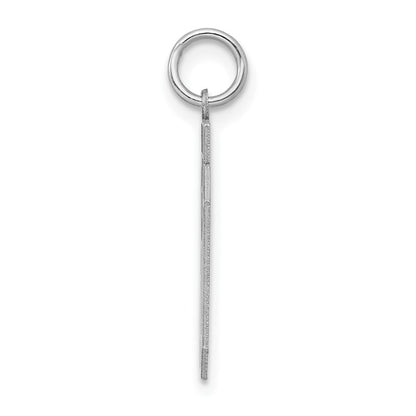 Sterlingsilber Silber/rhodiniert Satiniert Zahl 60 Charm