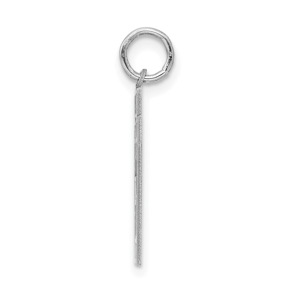 Sterlingsilber Silber/rhodiniert Satiniert Zahl 67 Charm