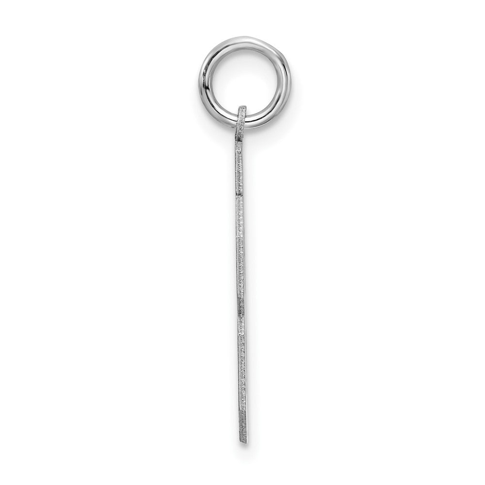Sterlingsilber Silber/rhodiniert Satiniert Zahl 88 Charm