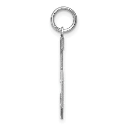 Sterlingsilber Silber/rhodiniert Satiniert Zahl 5 Charm