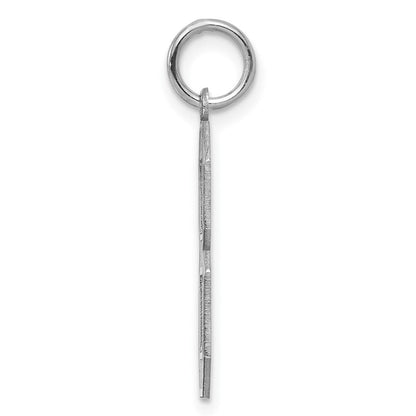 Sterlingsilber Silber/rhodiniert Satiniert Zahl 8 Charm
