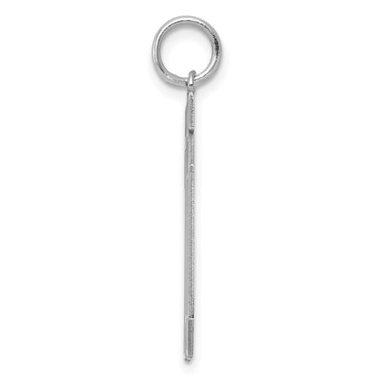 Sterlingsilber Silber/rhodiniert Satiniert Zahl 10 Charm