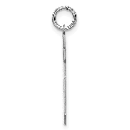 Sterlingsilber Silber/rhodiniert Satiniert Zahl 15 Charm