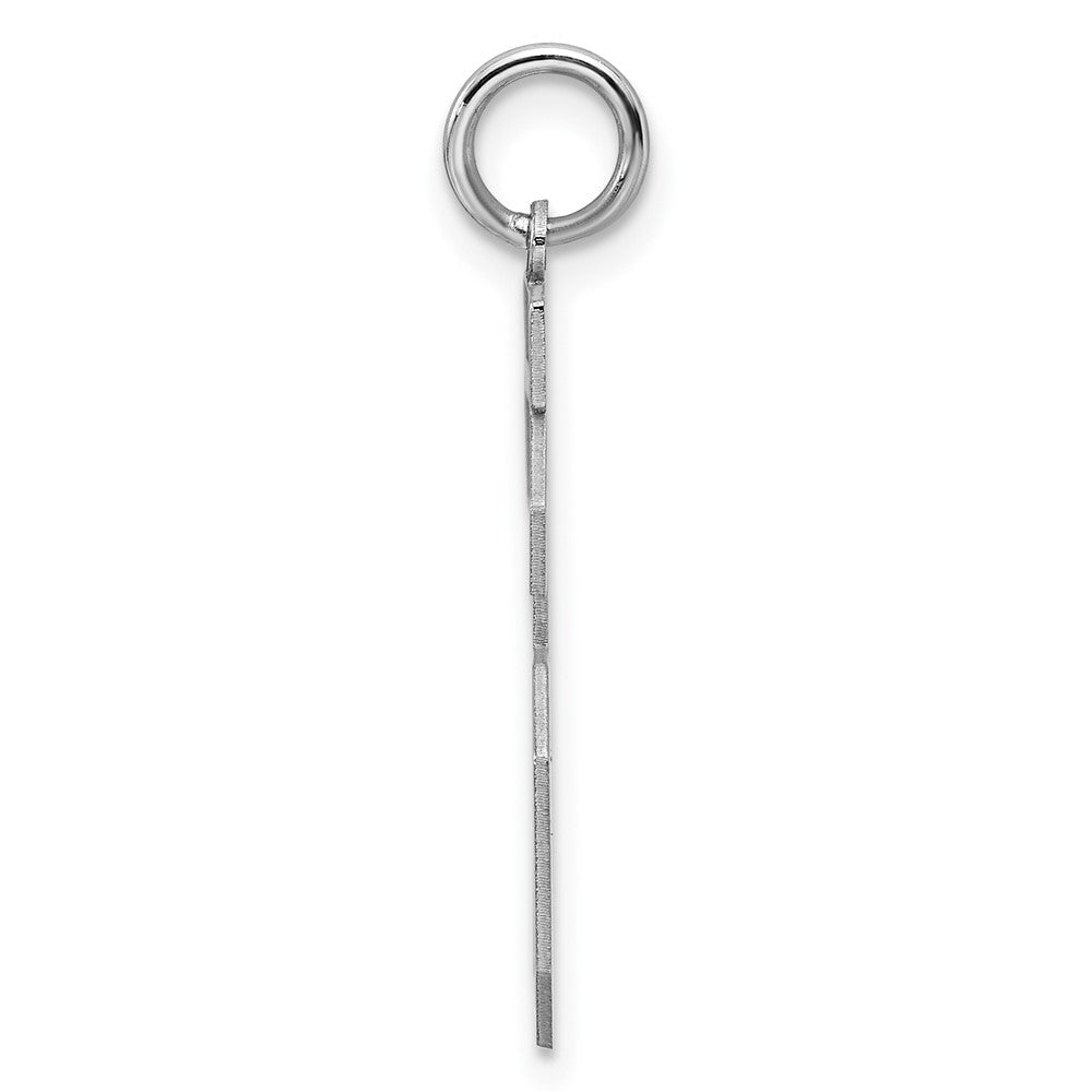Sterlingsilber Silber/rhodiniert Satiniert Zahl 16 Charm