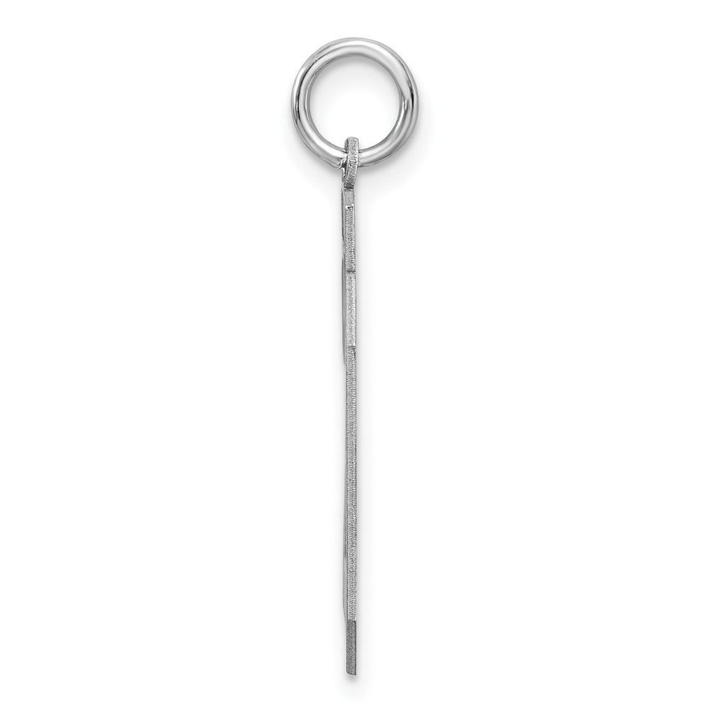Sterlingsilber Silber/rhodiniert Satiniert Zahl 20 Charm