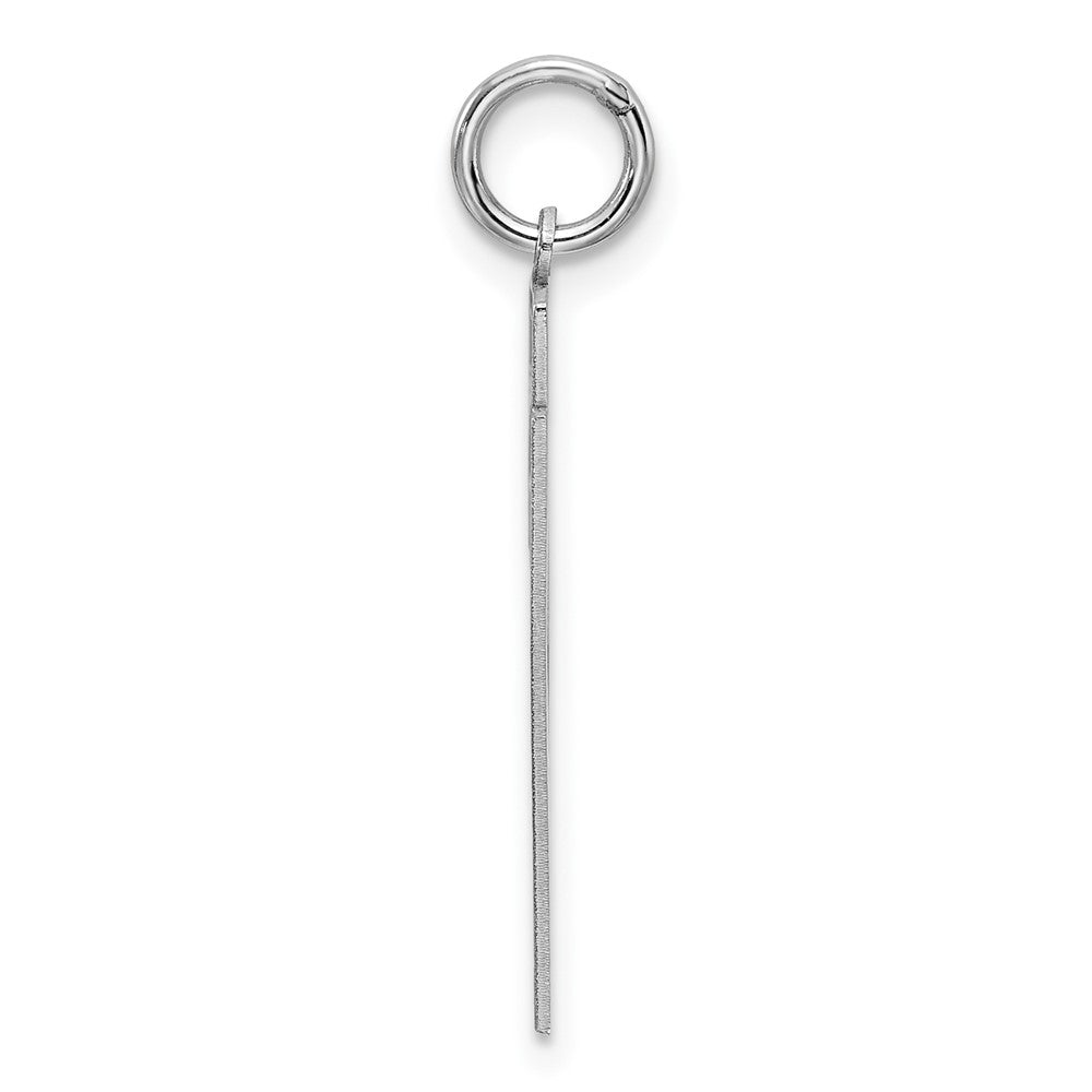 Sterlingsilber Silber/rhodiniert Satiniert Zahl 21 Charm