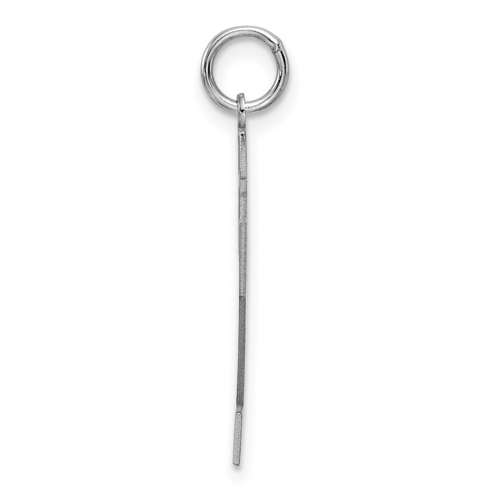 Sterlingsilber Silber/rhodiniert Satiniert Zahl 22 Charm