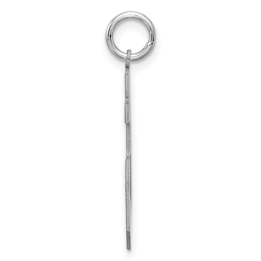 Sterlingsilber Silber/rhodiniert Satiniert Zahl 25 Charm