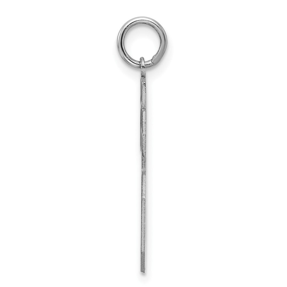 Sterlingsilber Silber/rhodiniert Satiniert Zahl 26 Charm