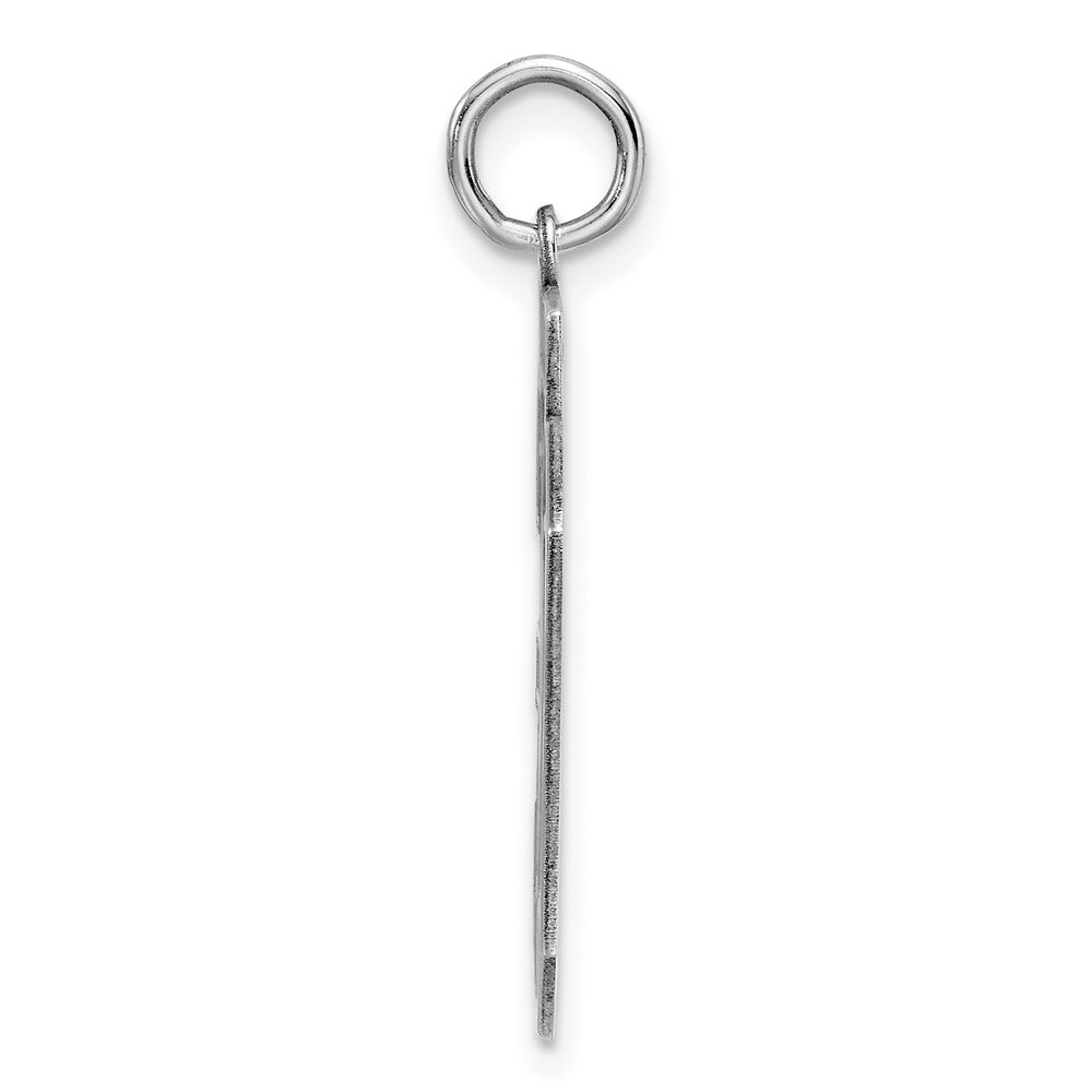 Sterlingsilber Silber/rhodiniert Satiniert Zahl 30 Charm
