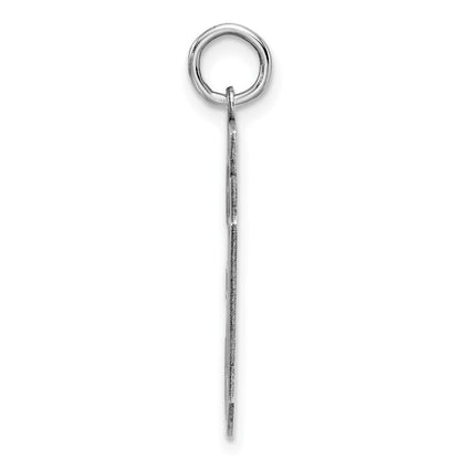 Sterlingsilber Silber/rhodiniert Satiniert Zahl 30 Charm