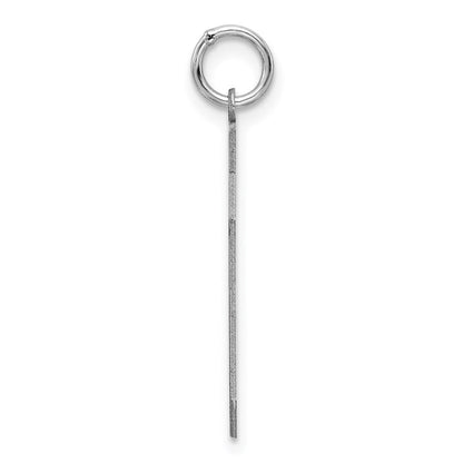 Sterlingsilber Silber/rhodiniert Satiniert Zahl 40 Charm