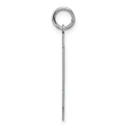 Sterlingsilber Silber/rhodiniert Satiniert Zahl 44 Charm