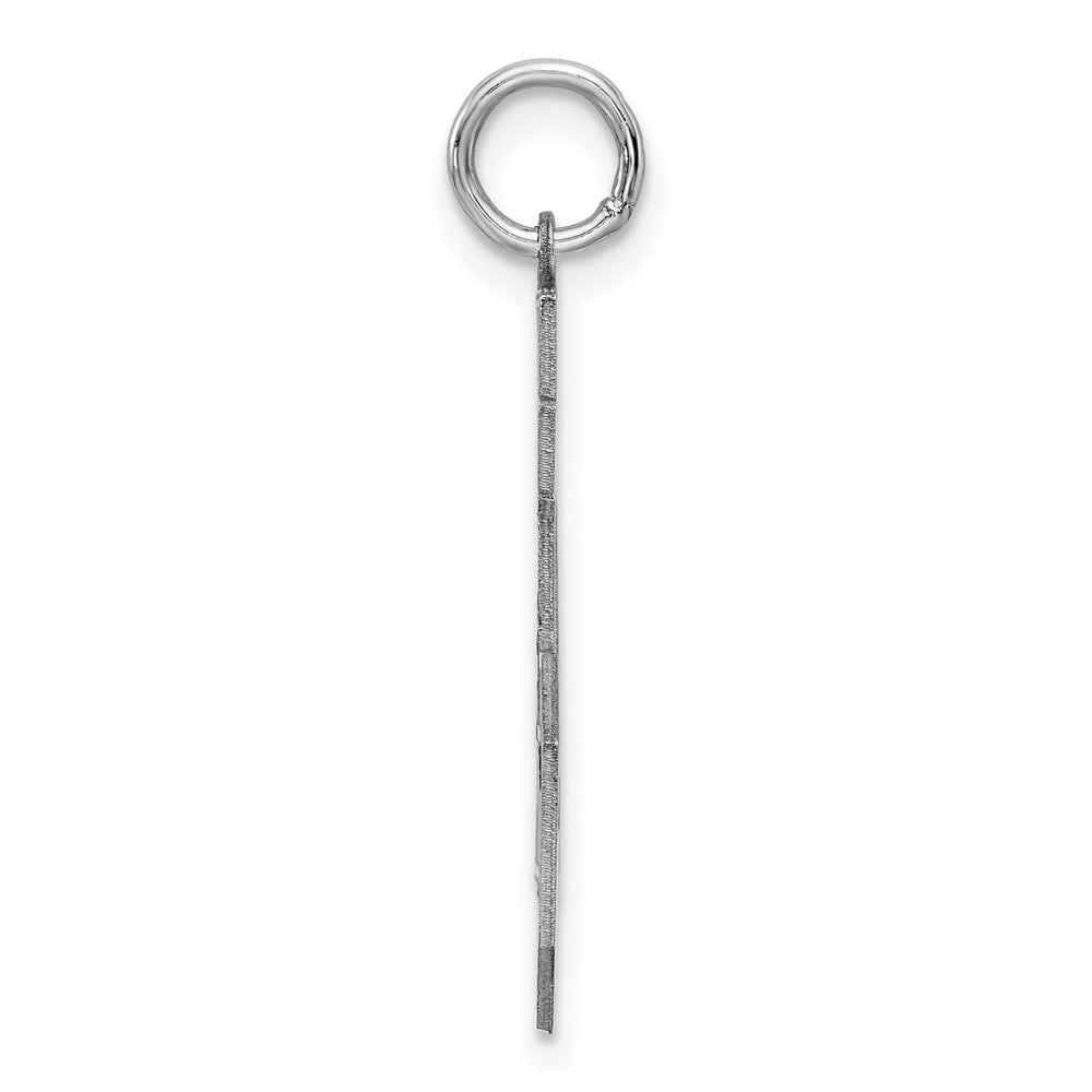 Sterlingsilber Silber/rhodiniert Satiniert Zahl 45 Charm