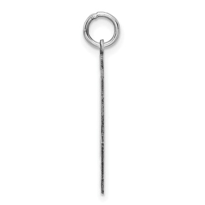 Sterlingsilber Silber/rhodiniert Satiniert Zahl 48 Charm