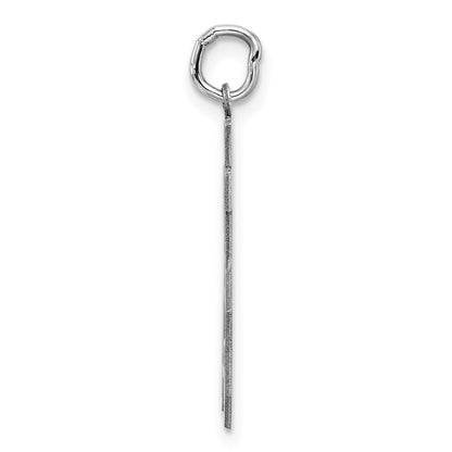 Sterlingsilber Silber/rhodiniert Satiniert Zahl 85 Charm