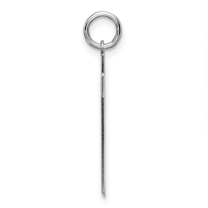 Sterlingsilber Silber/rhodiniert Satiniert Zahl 87 Charm