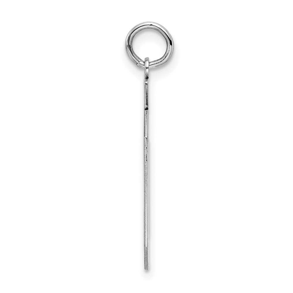 Sterlingsilber Silber/rhodiniert Satiniert Zahl 90 Charm