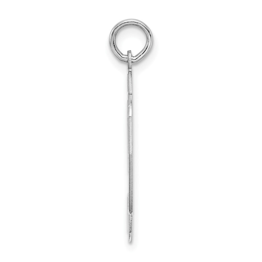 Sterlingsilber Silber/rhodiniert Satiniert Zahl 92 Charm