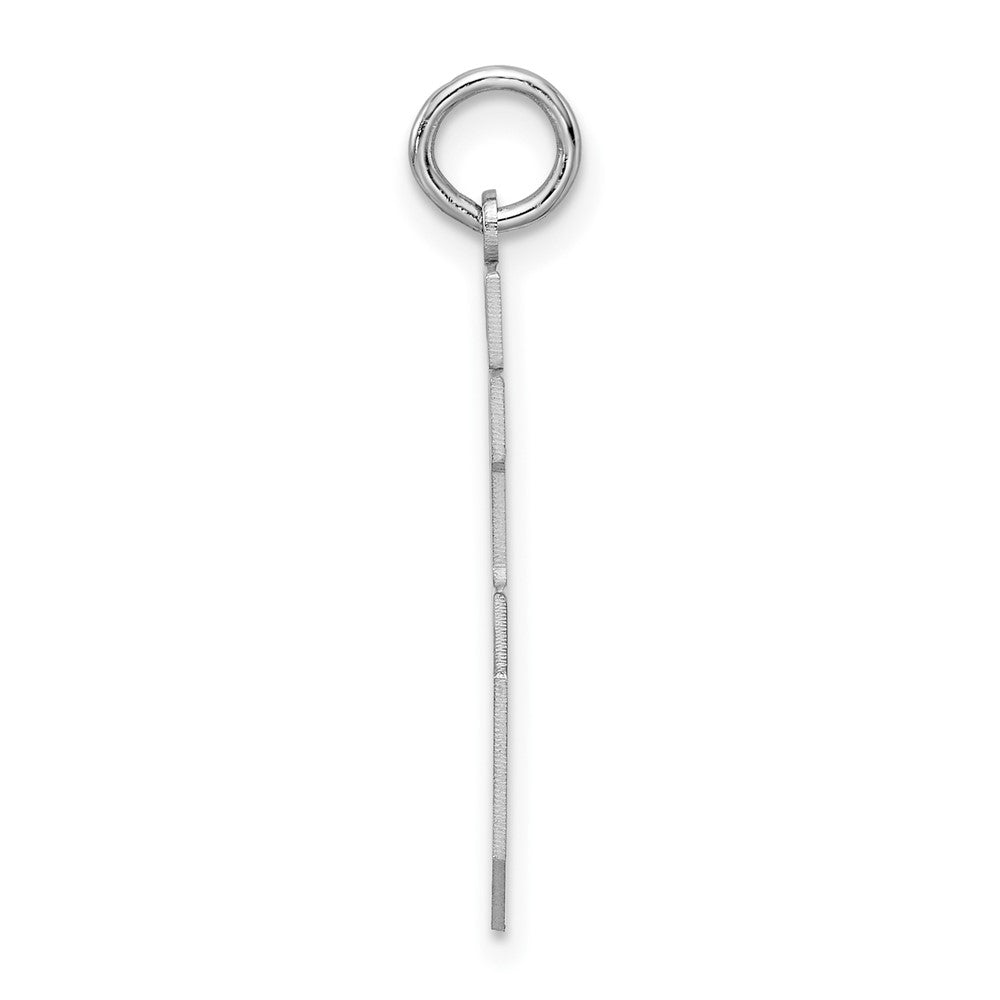 Sterlingsilber Silber/rhodiniert Satiniert Zahl 95 Charm