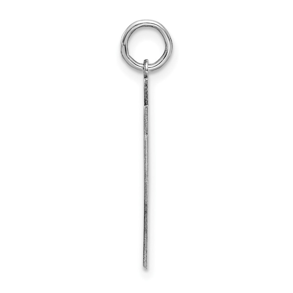 Sterlingsilber Silber/rhodiniert Satiniert Zahl 97 Charm