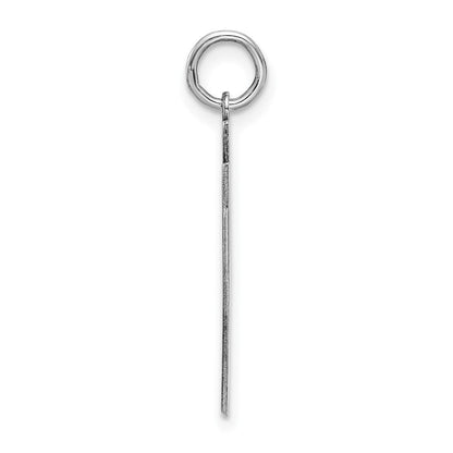 Sterlingsilber Silber/rhodiniert Satiniert Zahl 97 Charm