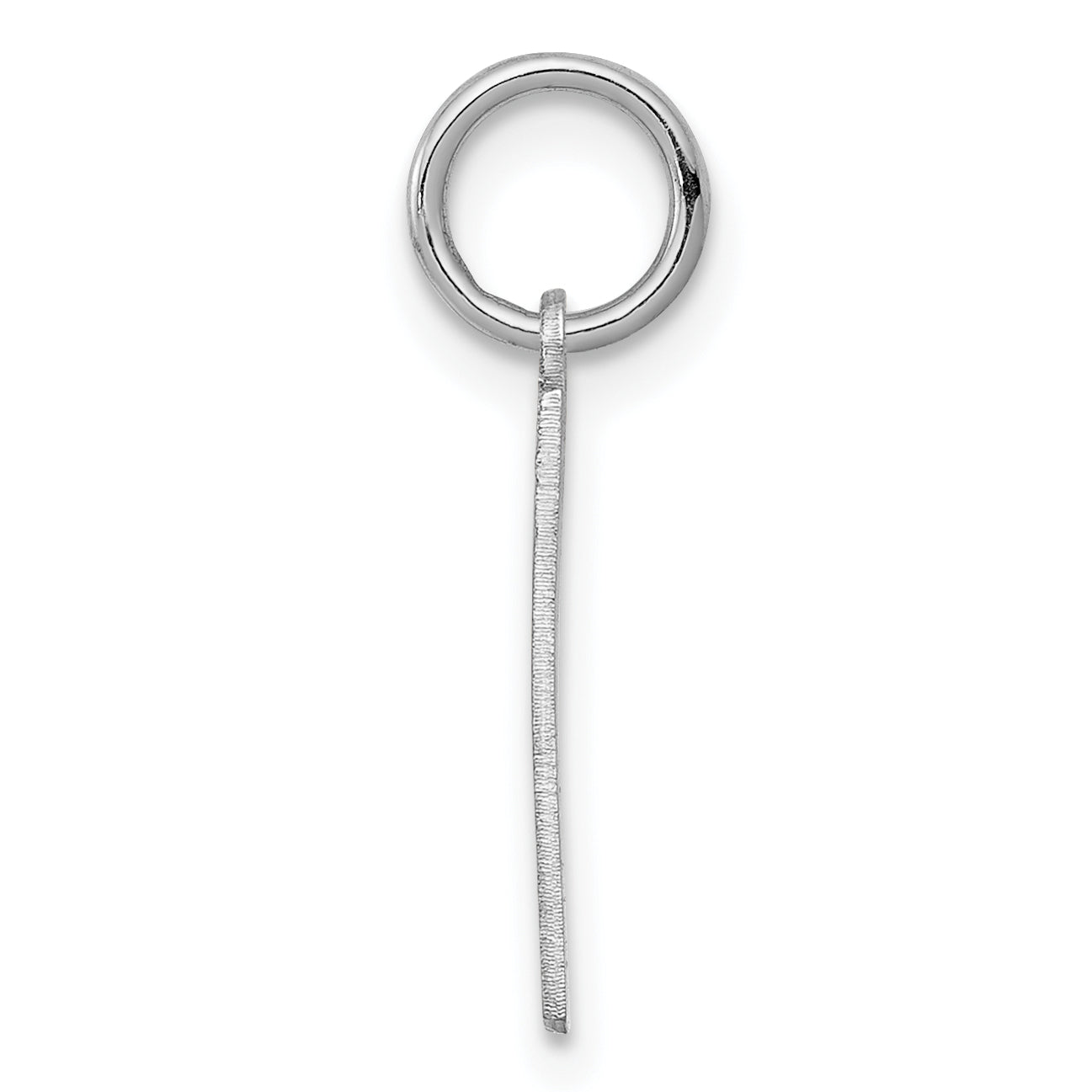 Sterlingsilber Silber/rhodiniert Satiniert Zahl 1 Charm