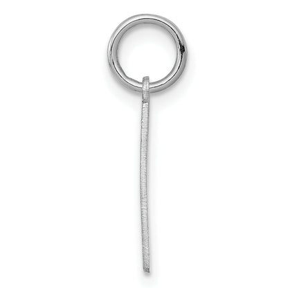 Sterlingsilber Silber/rhodiniert Satiniert Zahl 1 Charm