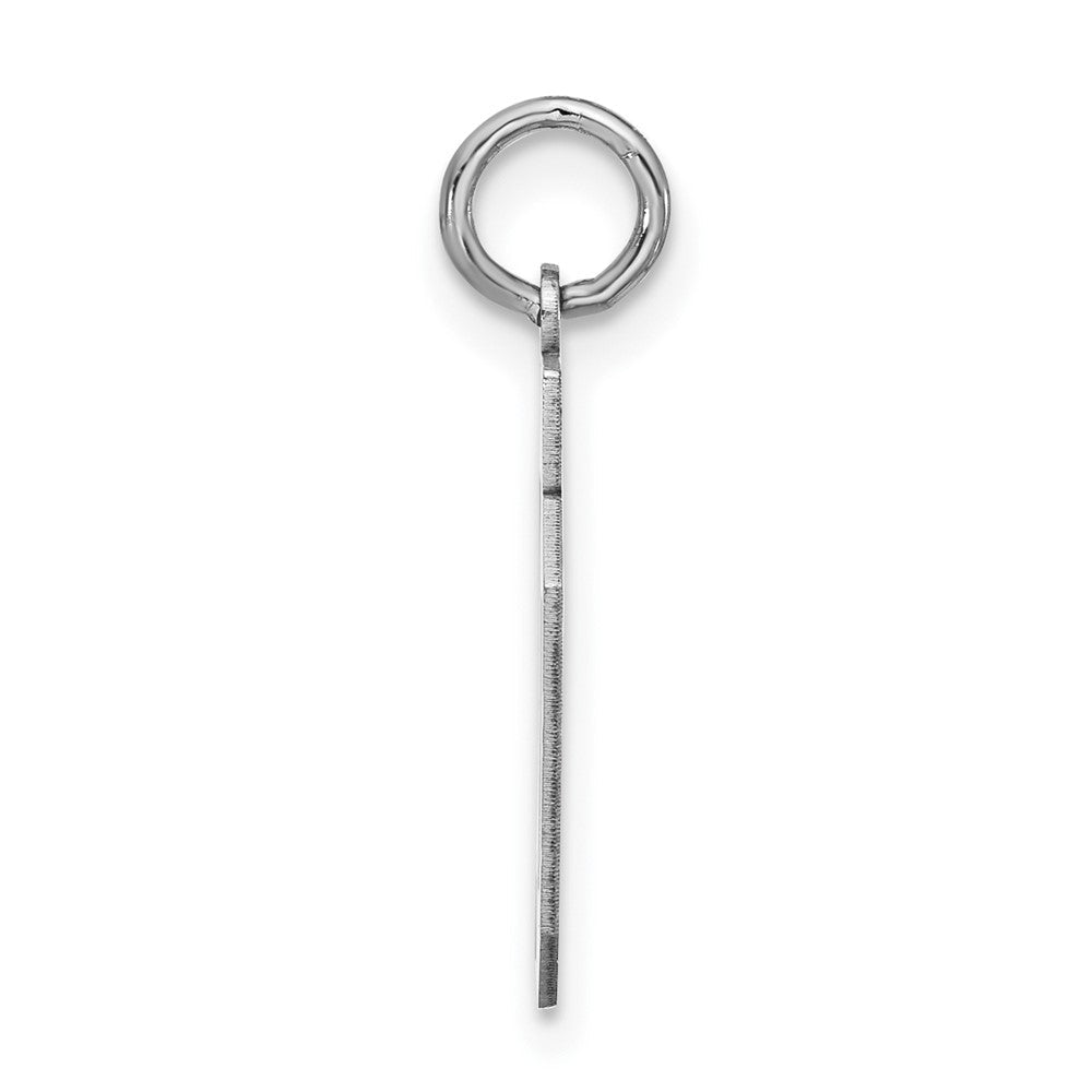 Sterlingsilber Klein Satiniert Zahl 04 mit Oberteil