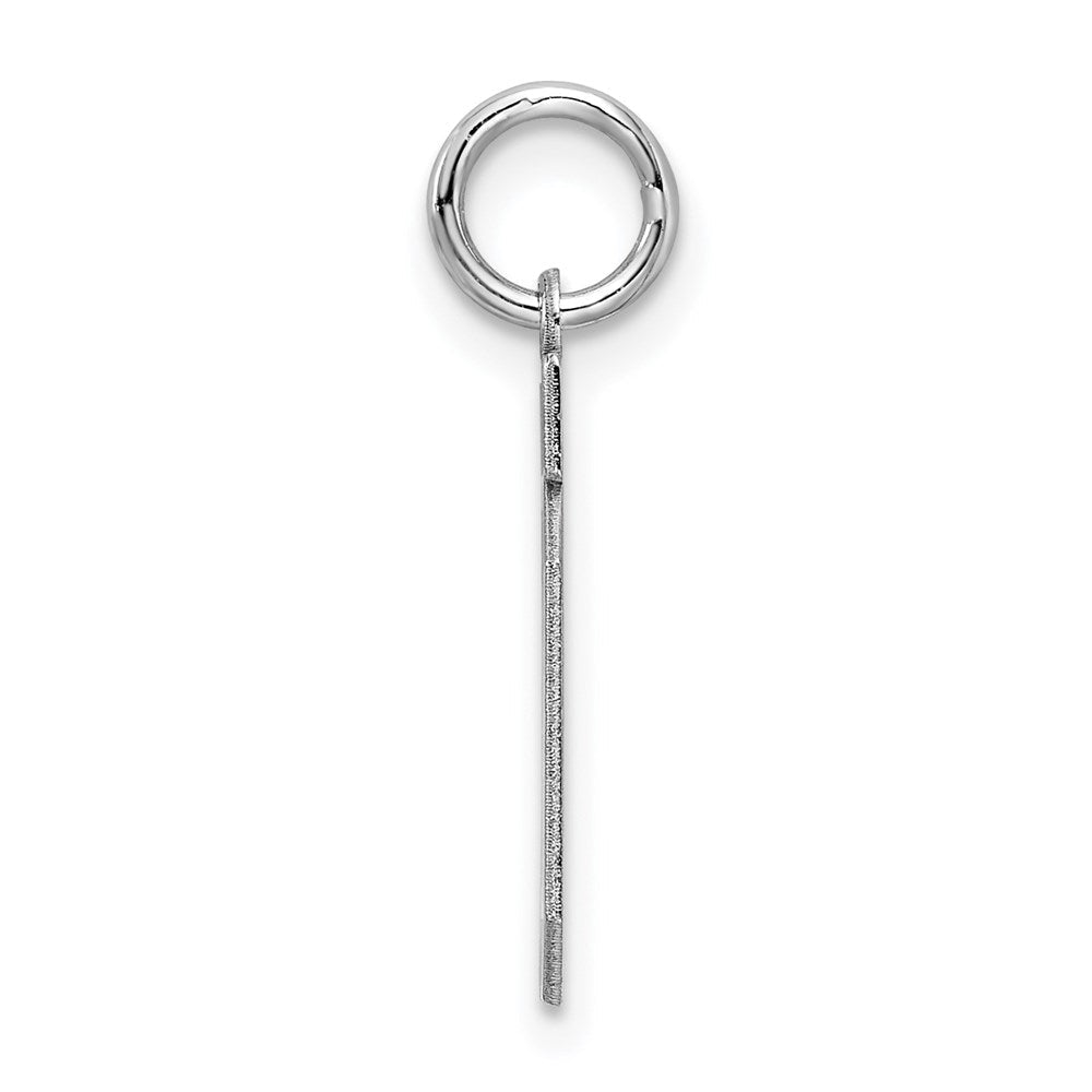 Sterlingsilber Silber/rhodiniert Satiniert Zahl 10 Charm