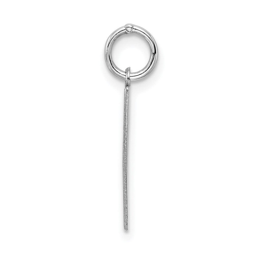 Sterlingsilber Silber/rhodiniert Satiniert Zahl 11 Charm