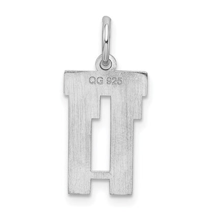 Sterlingsilber Silber/rhodiniert Satiniert Zahl 11 Charm