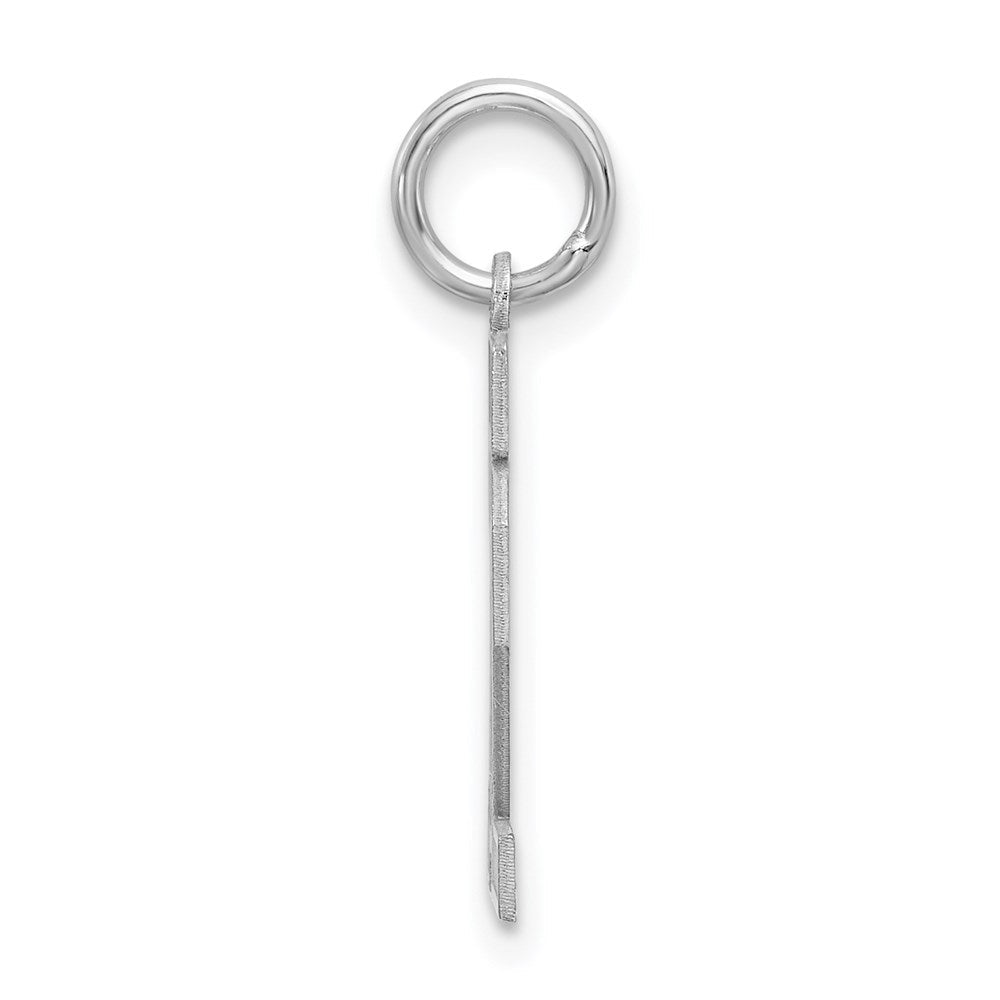 Sterlingsilber Silber/rhodiniert Satiniert Zahl 12 Charm