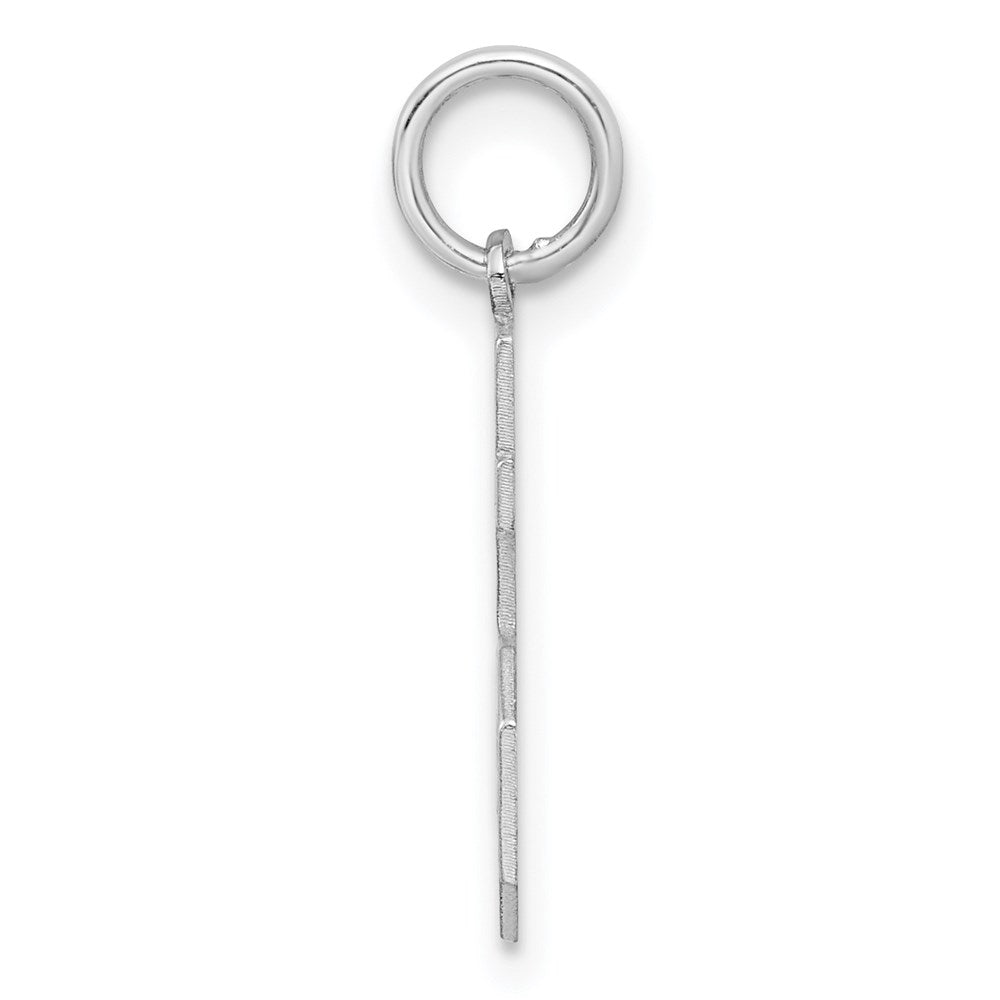 Sterlingsilber Silber/rhodiniert Satiniert Zahl 15 Charm