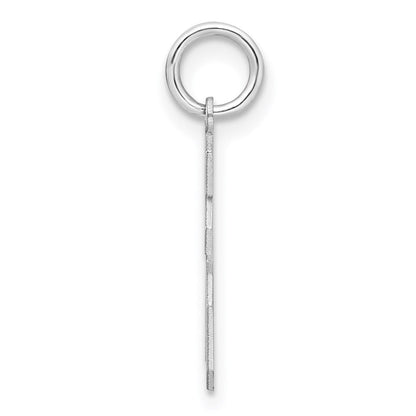 Sterlingsilber Silber/rhodiniert Satiniert Zahl 16 Charm