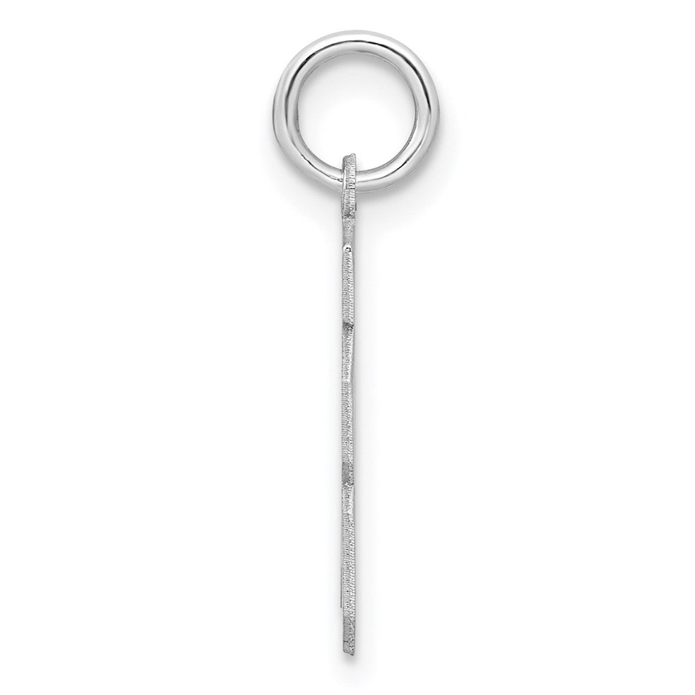 Sterlingsilber Silber/rhodiniert Satiniert Zahl 18 Charm