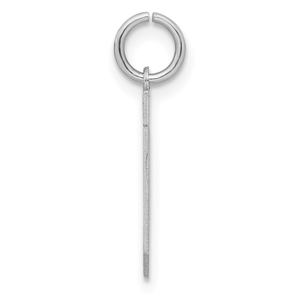 Sterlingsilber Silber/rhodiniert Satiniert Zahl 20 Charm